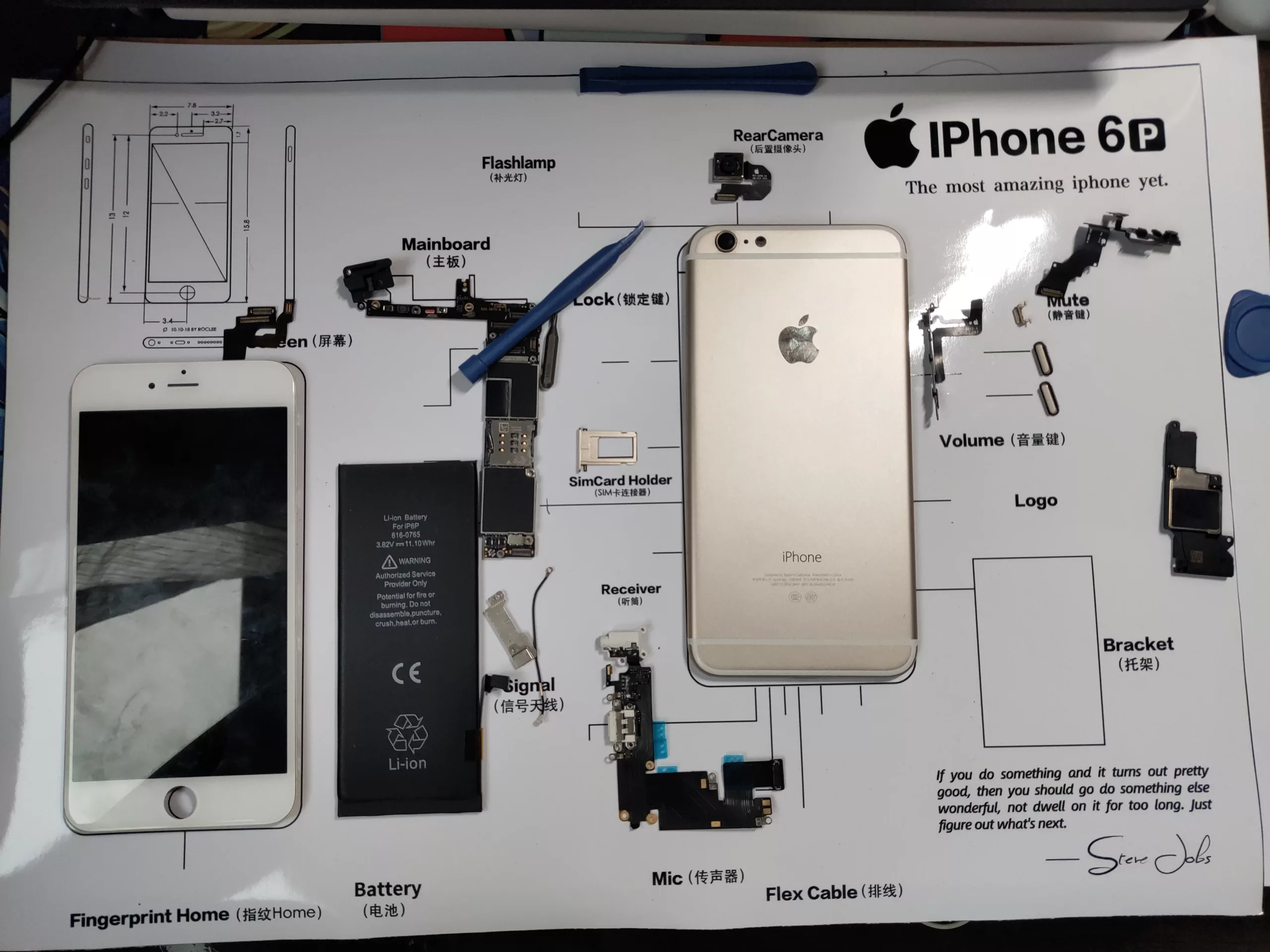 买的iphoneplus图纸,发现布局对不上