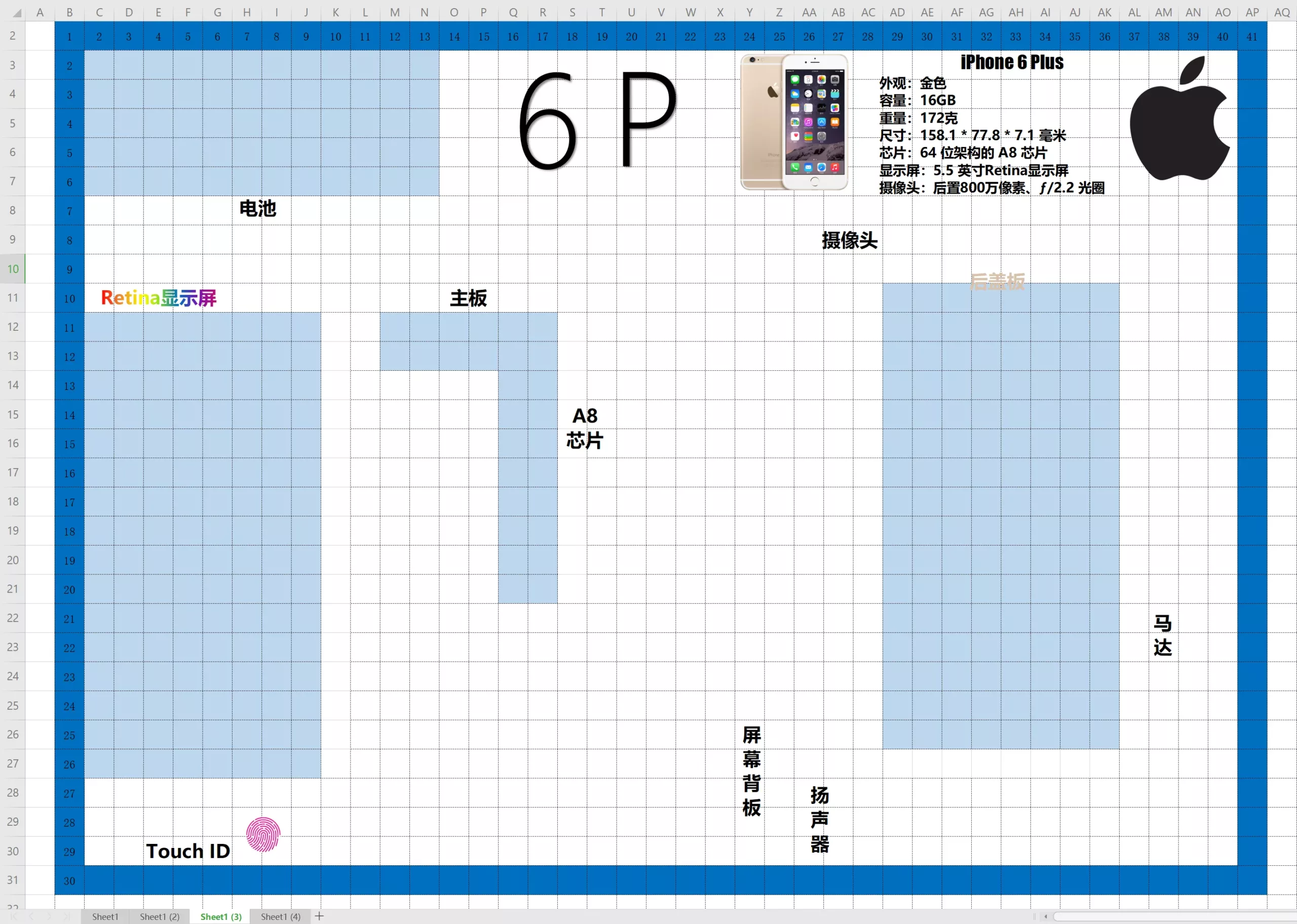 iphone6plus背景图制作